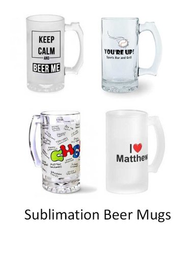 כוסות בירה לסובלימציה