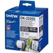 גליל מדבקות למדפסת BROTHER DK-22205 QL560,570,700