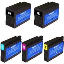 2 דיו שחור ו-3 צבעוני תואם 932XL 933XL HP Officejet 6700 