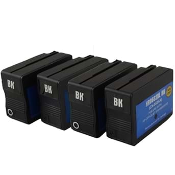 4 X דיו שחור למדפסת 932XL  HP Officejet 6700  