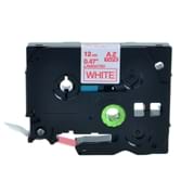 סרט למדפסת מדבקות 12ממ  BROTHER TZ-232 אדום על לבן