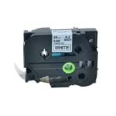 סרט למדפסת מדבקות BROTHER TZ-251 שחור על לבן רוחב 24 מ"מ