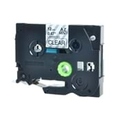 סרט למדפסת מדבקות 12ממ  BROTHER TZ-131 שחור על שקוף