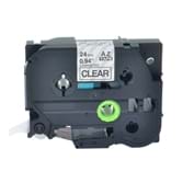 סרט למדפסת מדבקות BROTHER TZ-151 שחור על שקוף24 מ"מ