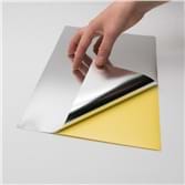  מדבקות צבע כסף  A4 למדפסת  לייזר 25יח