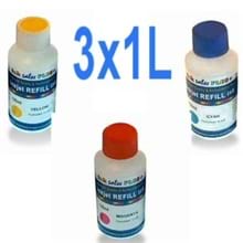 ערכת מילוי דיו צבעוני -3 ליטר צבעוני איכותי ביותר made in Germany HP