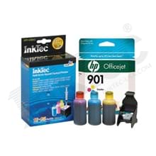 ערכת מילוי דיו ל- HP-901 מקצועית למחסנית צבעונית                