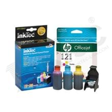 ערכת מילוי דיו ל- HP-121XL מקצועית למחסנית צבעונית                