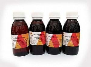 4 דיו אכיל להדפסת תמונות על דף סוכר לעוגות בד"צ 120מ"ל מכל צבע