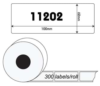 מדבקות BROTHER DK-11202 100X62 