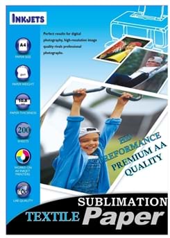 נייר סובלימציה 200 יחידות