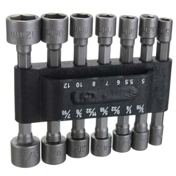 סט בוקסות עם ראש ביט למברגה אימפקט 9 יחידות.