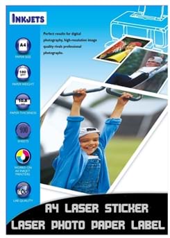 מדבקות  למדפסת 100יח  A4