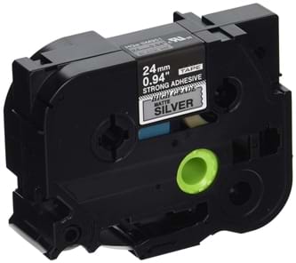 סרט למדפסת מדבקות BROTHER TZ-951 שחור על כסף 24 מ"מ