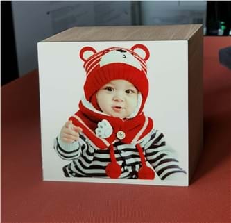 הדפסה על בלוק עץ