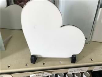 לוח בצורת לב 15X20 ס"מ סובלימציה