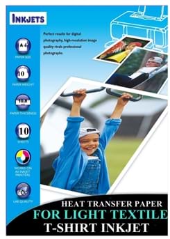 נייר להדפסת תמונות על חולצות בהירות גיהוץ
