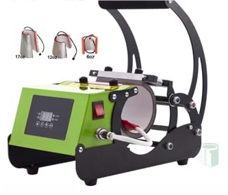 מכבש חום כוסות ספלים 3 גדלים סובלימציה